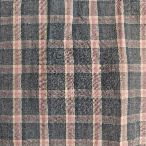 Men's J.PRESS dress plaid long sleeves shirt | Blue-pink | Sz: XL - Picture 6 of 13